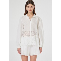 textil Mujer Tops / Blusas Bsb CAMISETA  049 216010 WHITE Multicolor