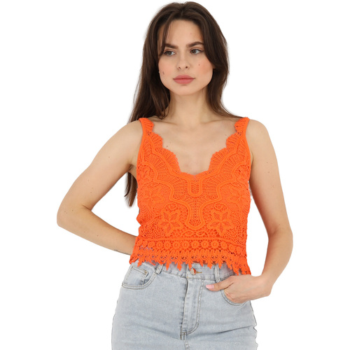 textil Mujer Tops / Blusas La Modeuse 61962_P141369 Naranja