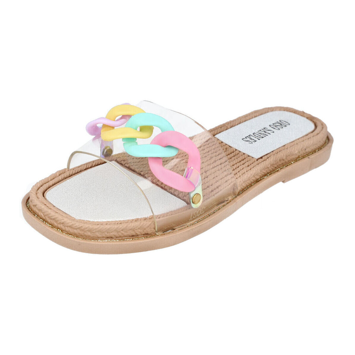 Zapatos Mujer Chanclas L&R Shoes 1060 Blanco