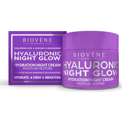 Belleza Hidratantes & nutritivos Biovène Hyaluronic Night Glow Hydration Night Cream Moisture Restore 