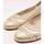 Zapatos Mujer Bailarinas-manoletinas Dansi 105523B Platino Oro