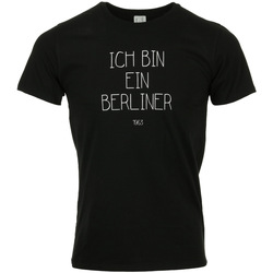 textil Hombre Camisetas manga corta Civissum Ich Bin Ein Berliner Tee Negro