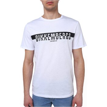 textil Hombre Camisetas manga corta Bikkembergs BKK2MTS03 - Hombres Blanco