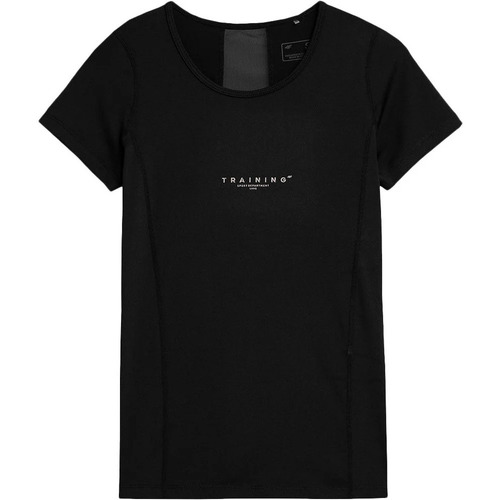 textil Mujer Camisetas manga corta 4F T-SHIRT  MUDRA Negro