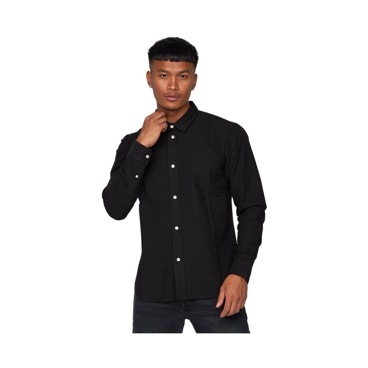 textil Hombre Camisas manga larga Duck And Cover Yuknow Negro