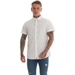 textil Hombre Camisas manga larga Crosshatch  Blanco