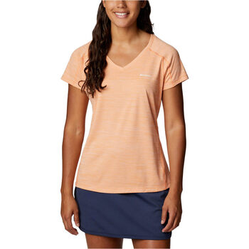 textil Mujer Camisas Columbia Zero Rules Short Sleeve Shirt Naranja