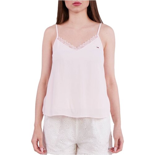 textil Tops y Camisetas Tommy Jeans DW0DW15198 - Mujer Rosa