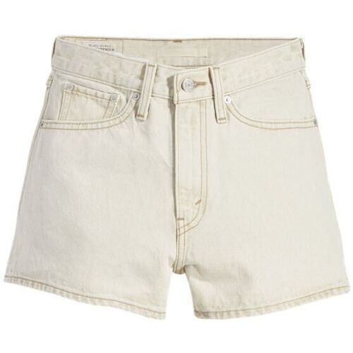 textil Mujer Shorts / Bermudas Levi's A4697 0002 80S MOM SHORT-THRIFTED OFF NEUTRAL STONE Beige