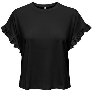 textil Mujer Tops y Camisetas Only 15252456 FREE LIFE-BLACK Negro