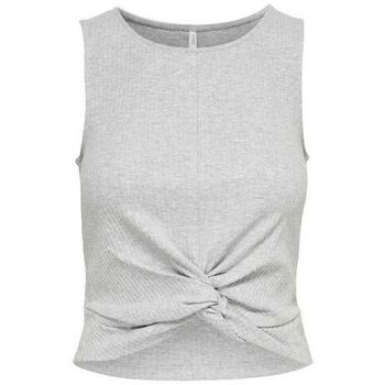 textil Mujer Camisetas sin mangas Only 15177490 TINE-LIGHT GREY MELANGE Gris