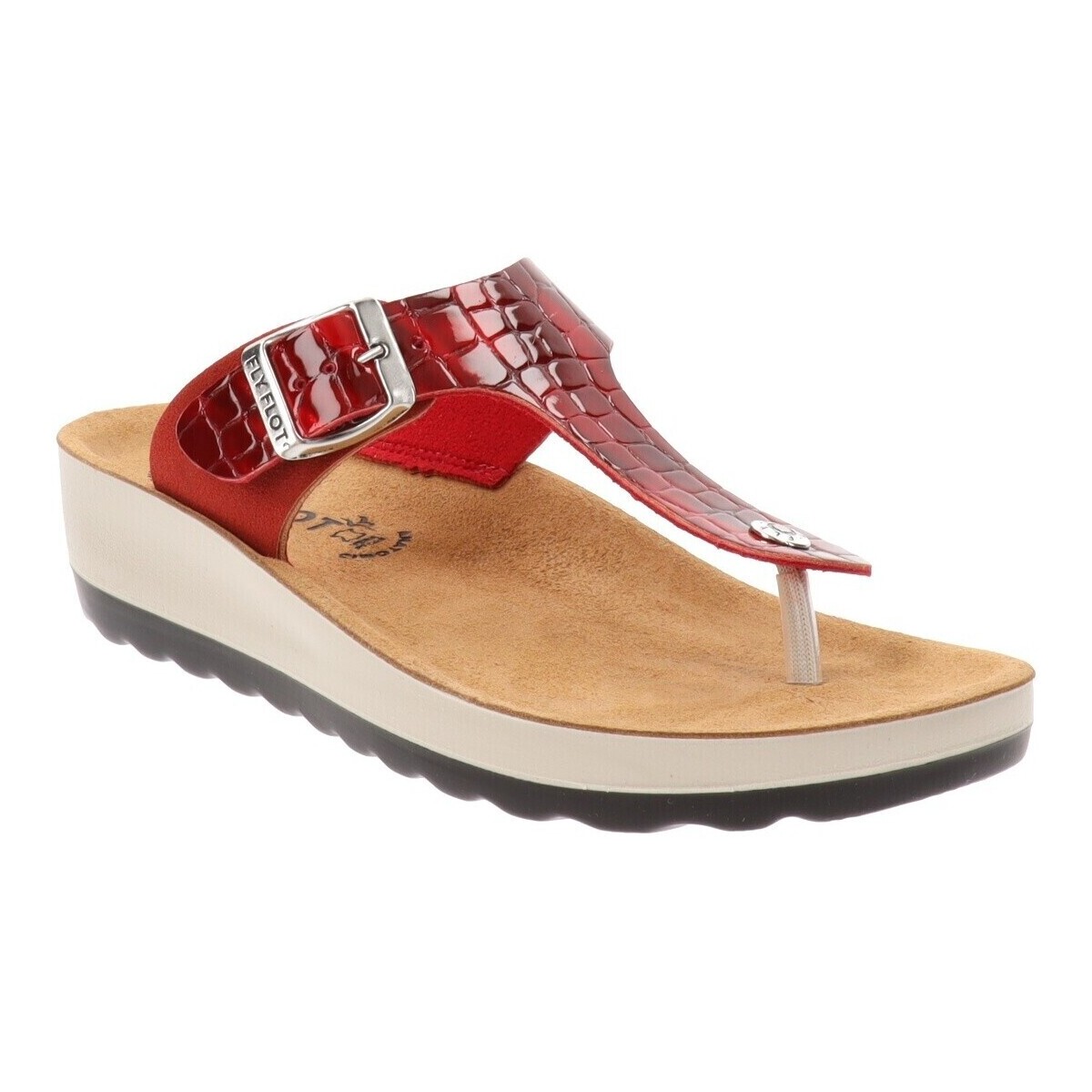 Zapatos Mujer Zuecos (Mules) Fly Flot 42H59VC Rojo