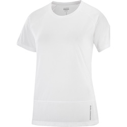 textil Mujer Camisetas manga corta Salomon CROSS RUN SS TEE W Blanco