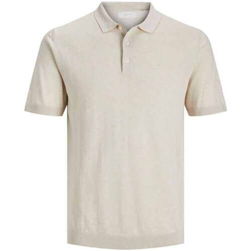 textil Hombre Tops y Camisetas Jack & Jones 12229007 IGOR-OATMEAL Beige