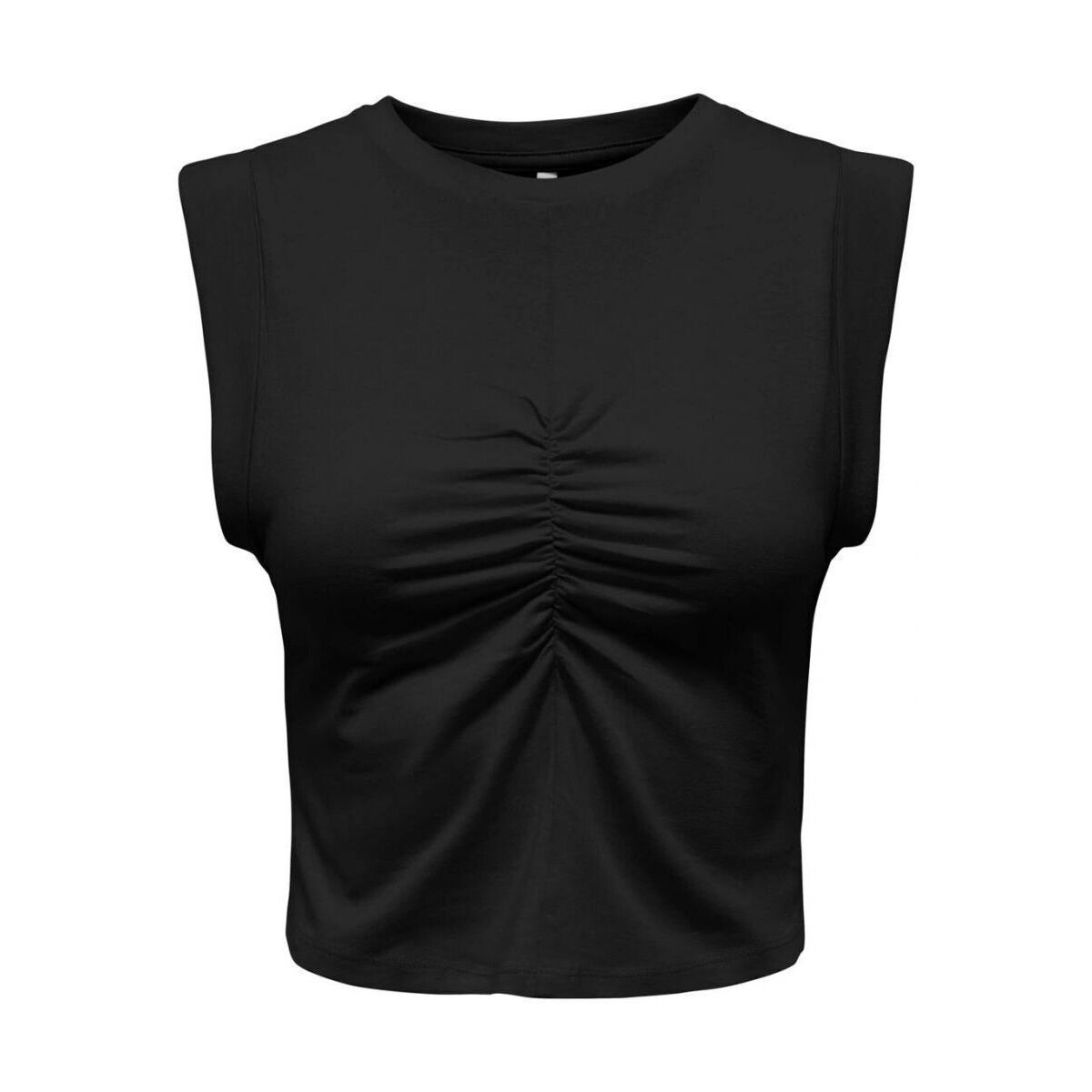 textil Mujer Camisetas sin mangas Only 15294707 SANNI-BLACK Negro