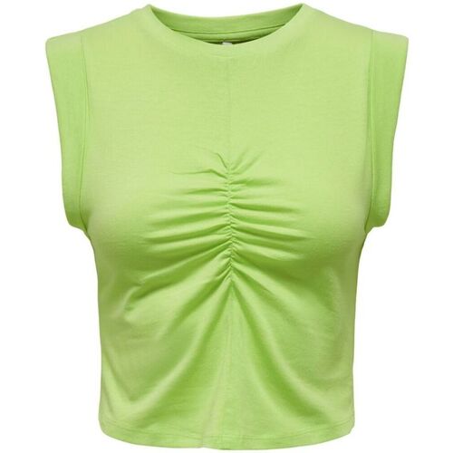 textil Mujer Camisetas sin mangas Only 15294707 SANNI-SHARP GREEN Verde