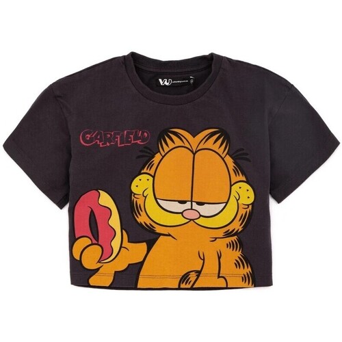 textil Niña Camisetas manga larga Garfield NS6905 Negro