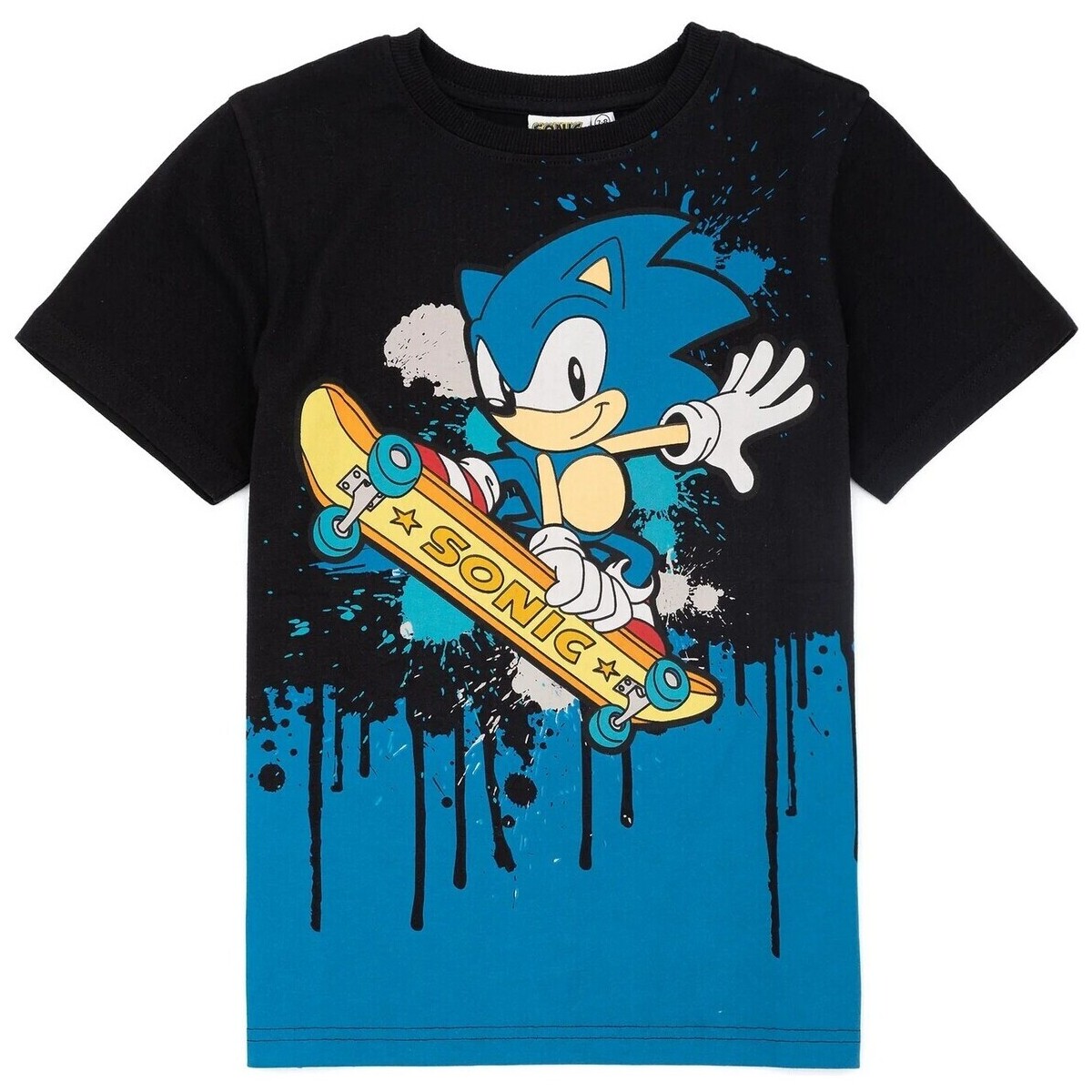 textil Niños Camisetas manga corta Sonic The Hedgehog NS6926 Negro