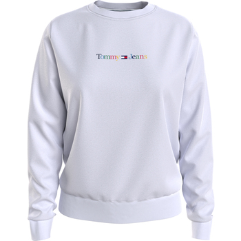 textil Mujer Sudaderas Tommy Jeans Reg Serif Color Sweater Blanco