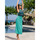 textil Mujer Vestidos Luna Vestido largo de verano con espalda descubierta Topaz Verde