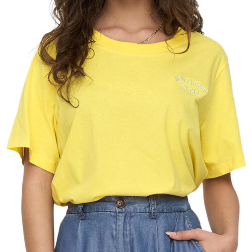 textil Mujer Tops y Camisetas JDY  Amarillo