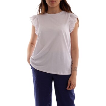 textil Mujer Camisetas manga corta Emme Marella CORTE Blanco