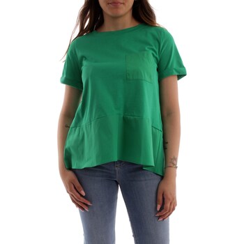 textil Mujer Camisetas manga corta Emme Marella PECE Verde