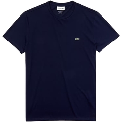 textil Hombre Tops y Camisetas Lacoste Pima Cotton T-Shirt - Blue Marine Azul