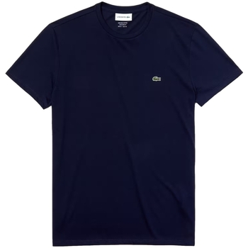 textil Hombre Tops y Camisetas Lacoste Pima Cotton T-Shirt - Blue Marine Azul