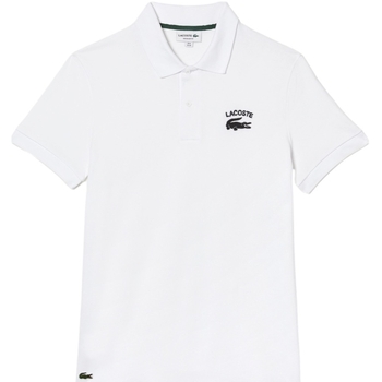 textil Hombre Tops y Camisetas Lacoste Stretch Mini Piqué Polo Shirt - Blanc Blanco