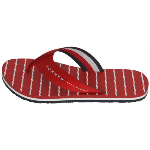 Zapatos Mujer Sandalias Tommy Hilfiger CHANCLAS MUJER TOMMY FW07142 Rojo