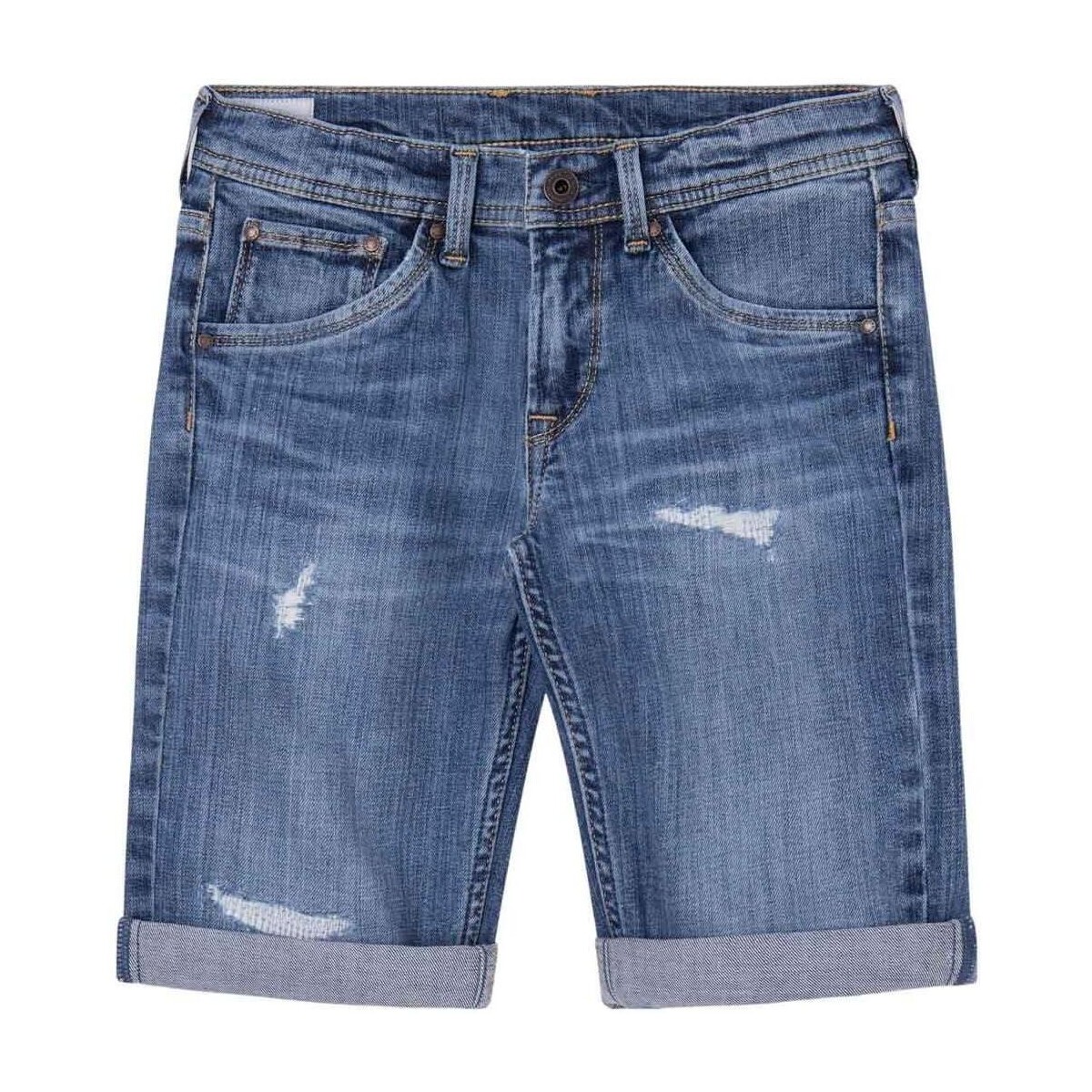 textil Niño Shorts / Bermudas Pepe jeans CASHED SHORT REPAIR Azul