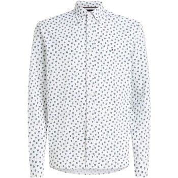 textil Hombre Camisas manga larga Tommy Hilfiger BI FLOWER PRINT RF SHIRT Blanco