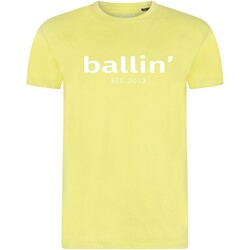 textil Hombre Camisetas manga corta Ballin Est. 2013 Regular Fit Shirt Amarillo