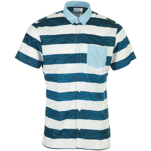 textil Hombre Camisas manga larga Trente-Cinq° Shirt MC Razo Fin Azul