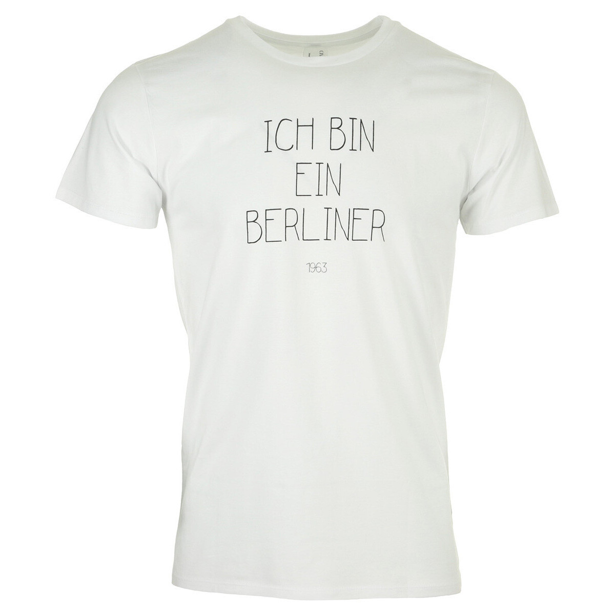 textil Hombre Camisetas manga corta Civissum Ich Bin Ein Berliner Tee Blanco