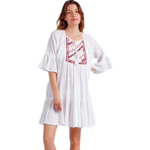 textil Mujer Vestidos Admas Vestido de verano Paradise Blanco