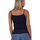 textil Mujer Tops / Blusas Admas Camiseta de tirantes Escote Lentejuelas Azul