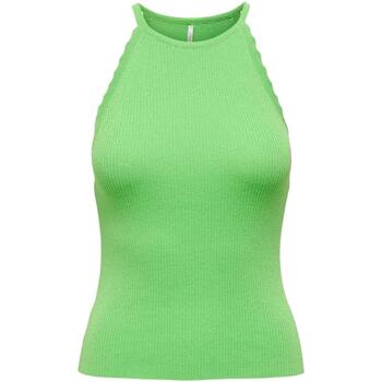 textil Mujer Tops y Camisetas Only ONLGEMMA SL SCALLOP HALTERNECK Verde