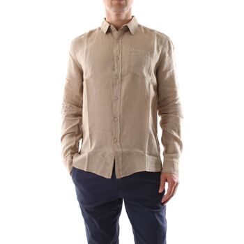 textil Hombre Camisas manga larga 40weft BRAIDEN 1337/1762-W2103 BEIG Beige