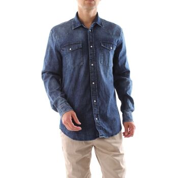 textil Hombre Camisas manga larga Dondup UC300R DS0259 FP7-800 Azul