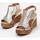 Zapatos Mujer Sandalias Top3 23401 Oro