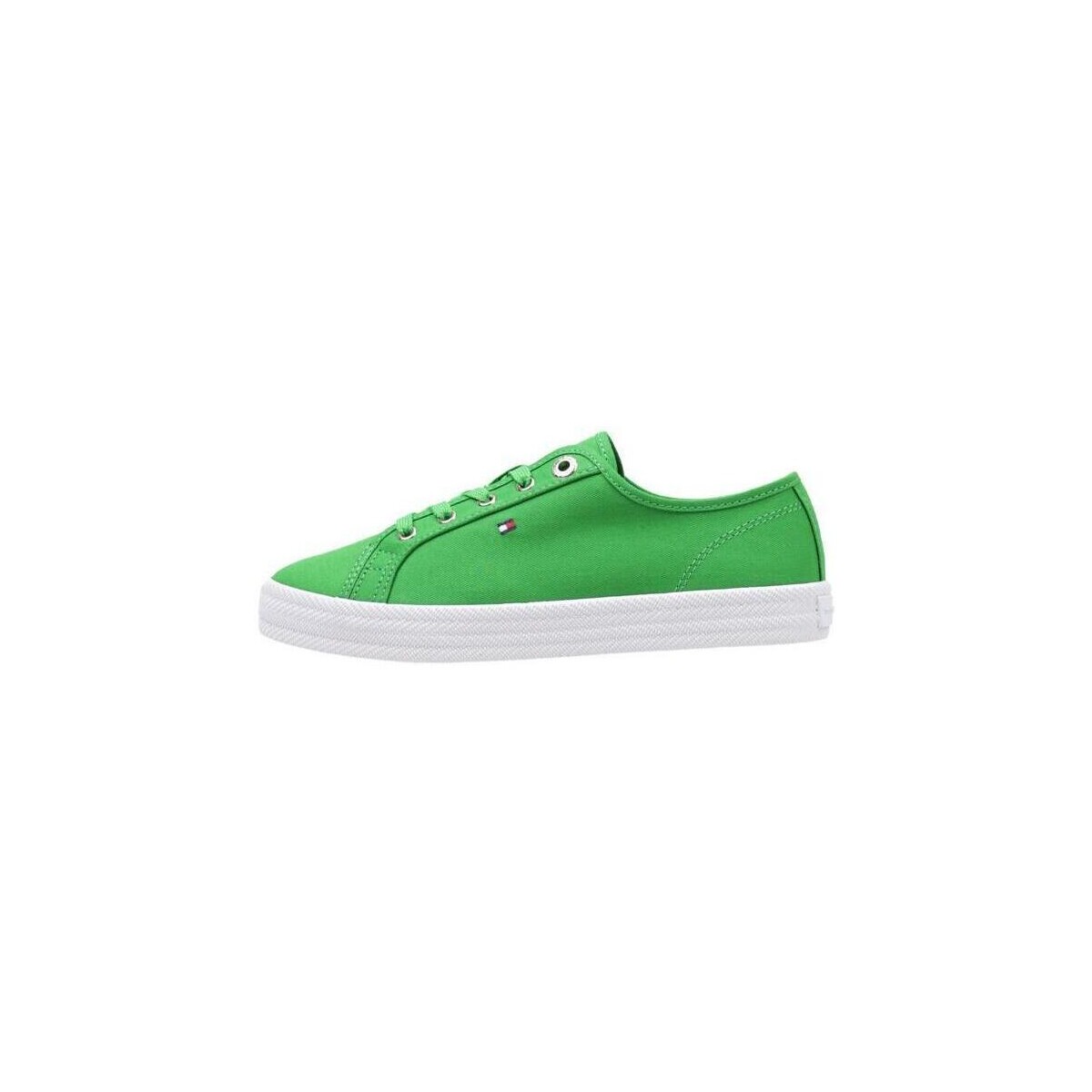Zapatos Mujer Zapatillas bajas Tommy Hilfiger ESSENTIAL VULCANIZED SNEAKER Verde