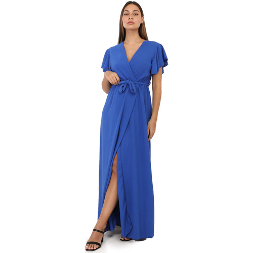textil Mujer Vestidos La Modeuse 66662_P155368 Azul