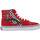 Zapatos Niño Zapatillas bajas Vans SK8-HI REFLECT CHECK FLAME Rojo