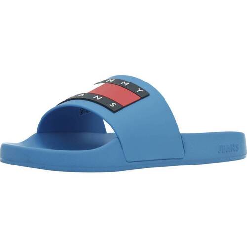 Zapatos Mujer Chanclas Tommy Jeans FLAG POOL SLD ESS Azul