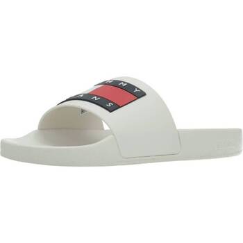 Zapatos Mujer Chanclas Tommy Jeans FLAG POOL SLD ESS Blanco