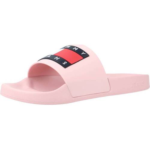 Zapatos Mujer Chanclas Tommy Jeans FLAG POOL SLD ESS Rosa