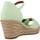 Zapatos Mujer Sandalias Tommy Hilfiger HIGH WEDGE SEERSUCKER Verde
