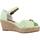 Zapatos Mujer Sandalias Tommy Hilfiger HIGH WEDGE SEERSUCKER Verde